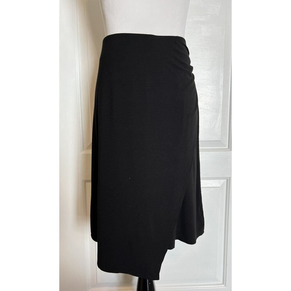 TOMMY BAHAMA Skirt Designer Black A Line Pencil Business Stretch Jersey Casual S